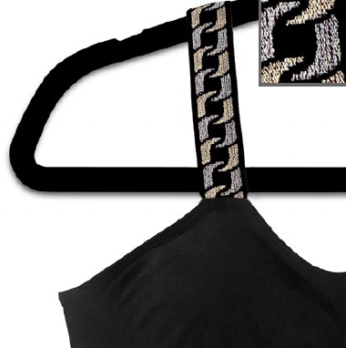 PLUS Metallic Chain Bra