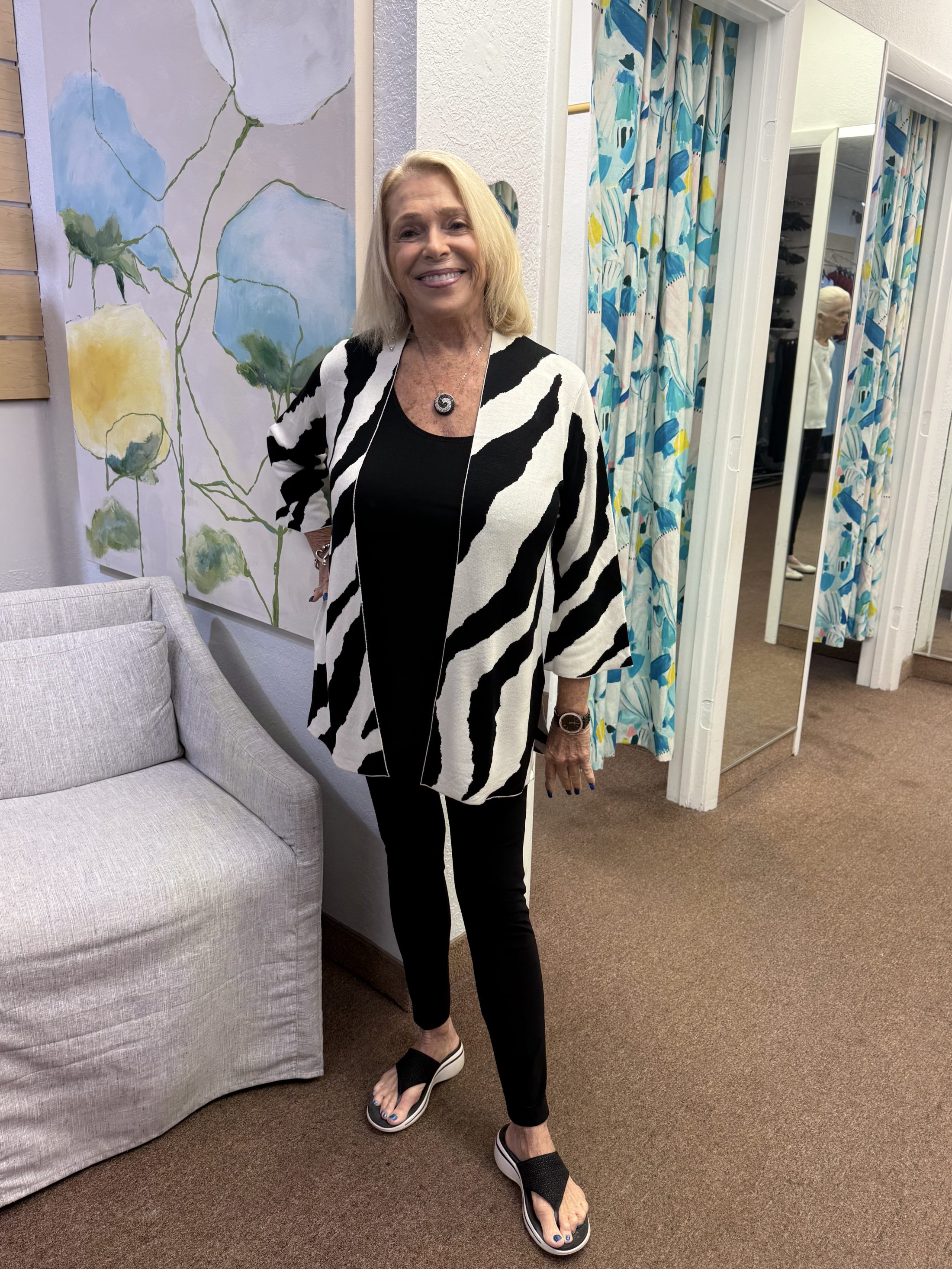 3/4 Sleeve Drop Shoulder Shawl