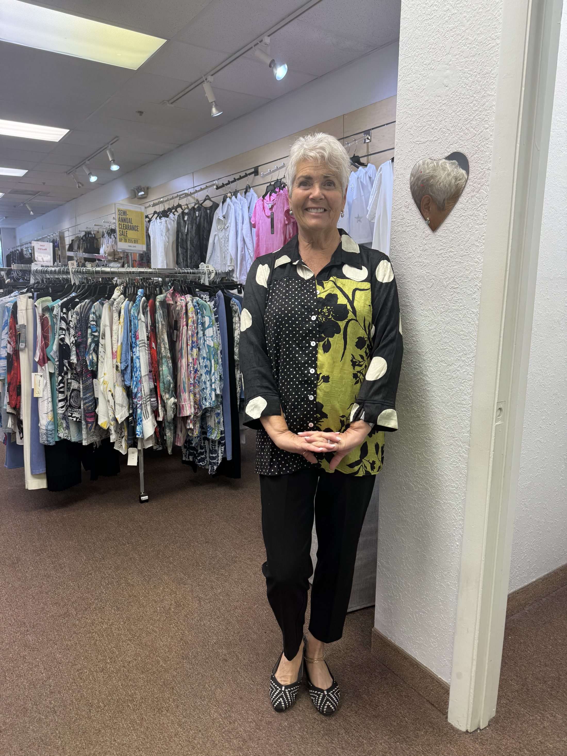 Woven Button Front Tunic
