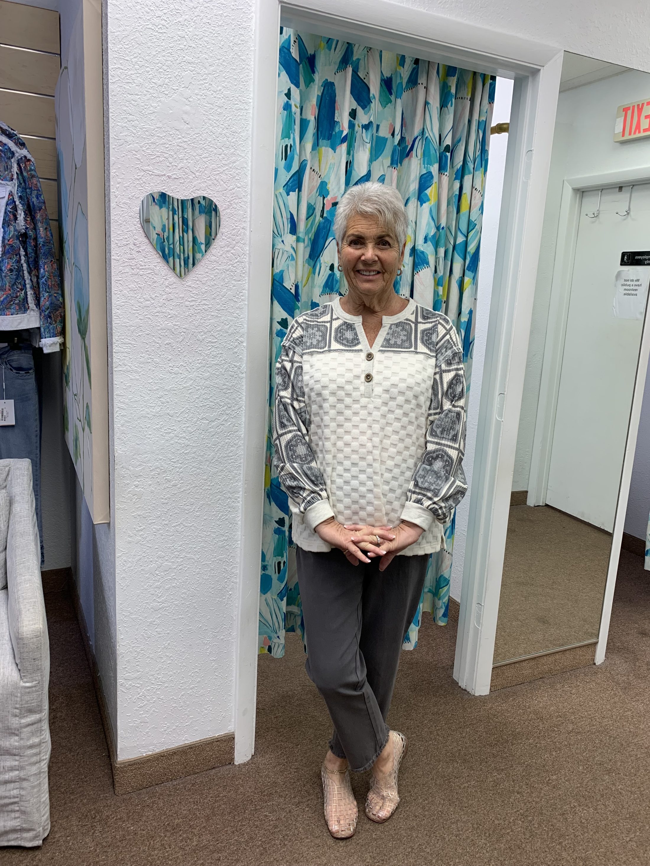 Pull-On Fringe Hem Ankle Pant