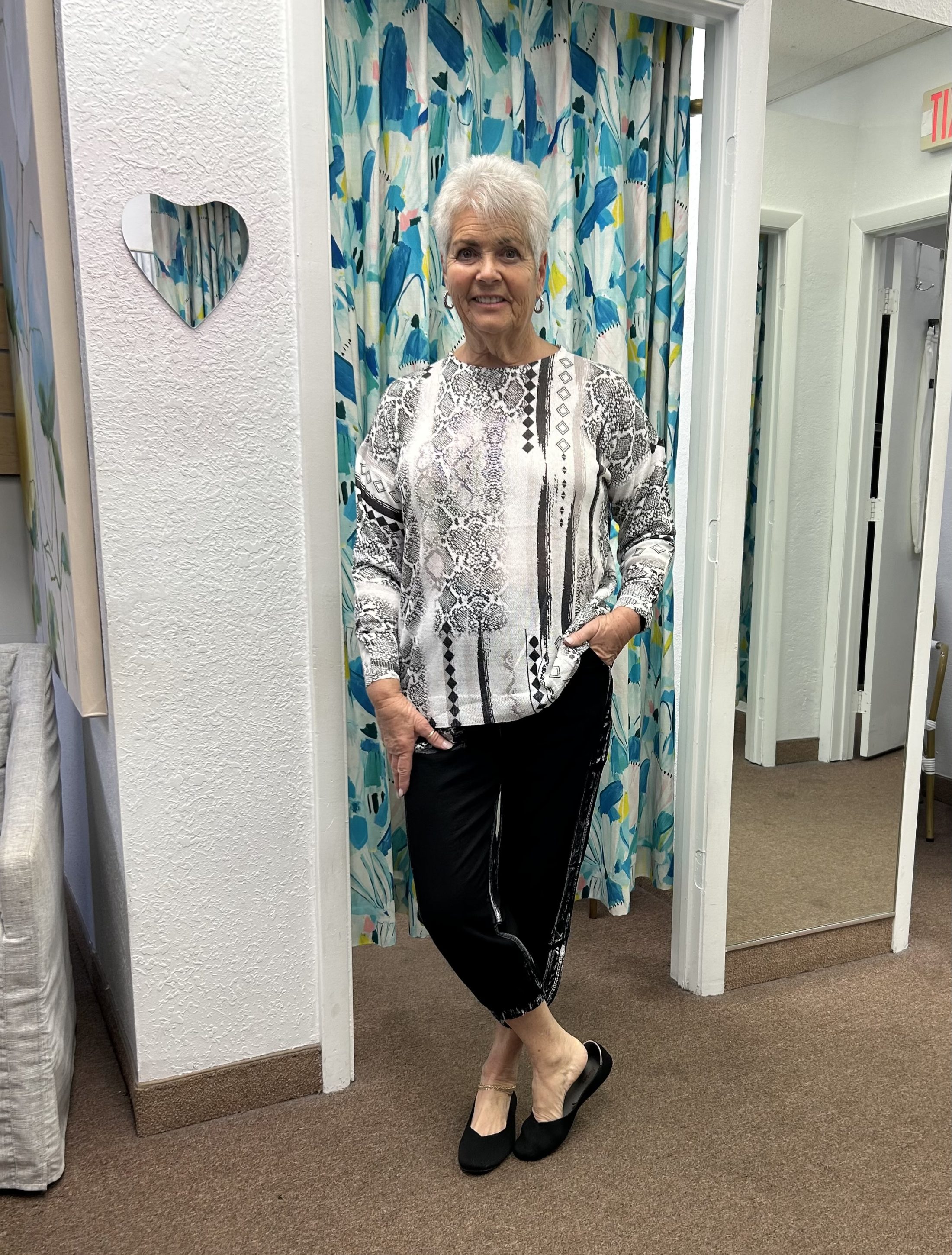 Diamond Long Sleeve Croc Sweater