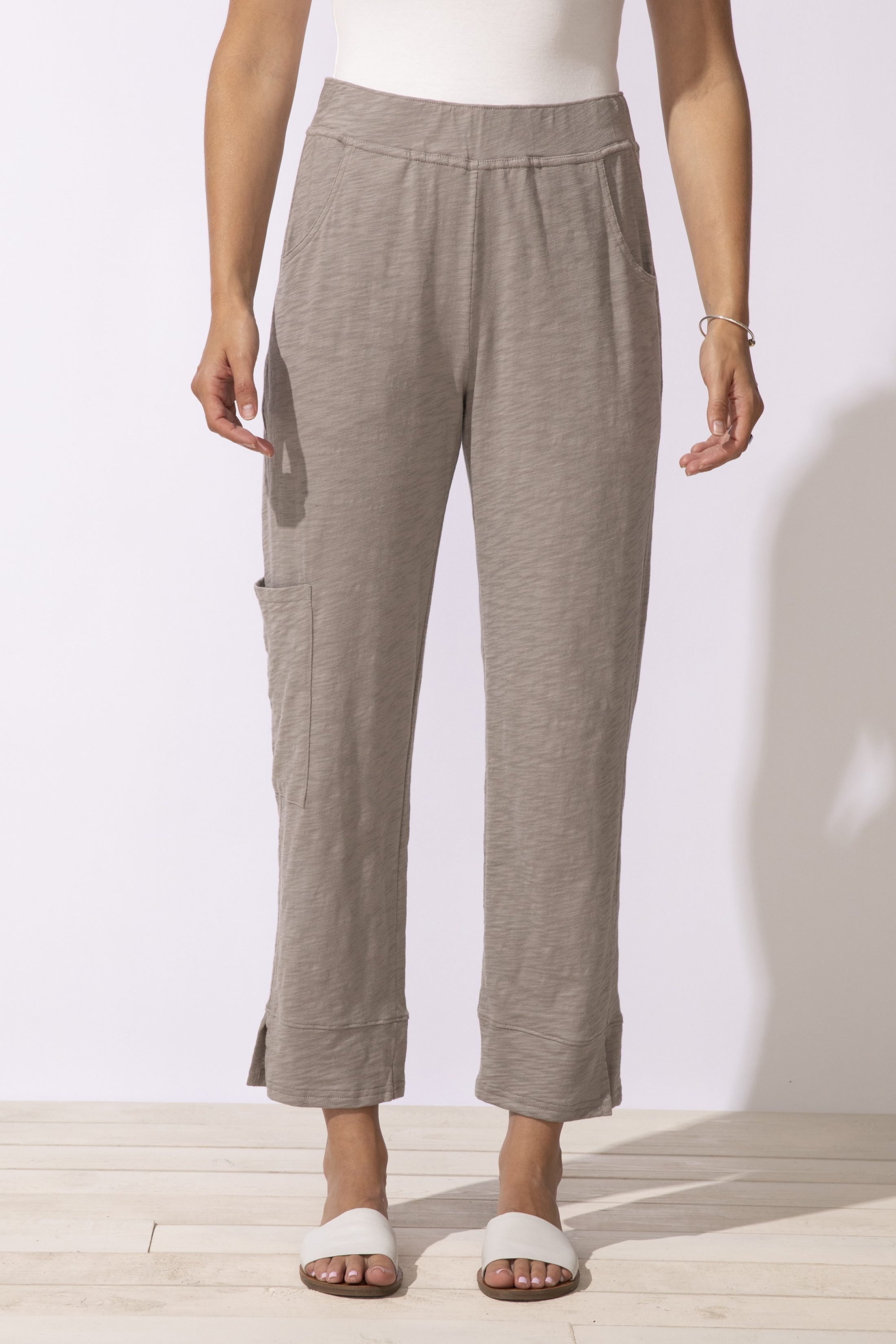 Cotton Slub Edgewater Flood Pant