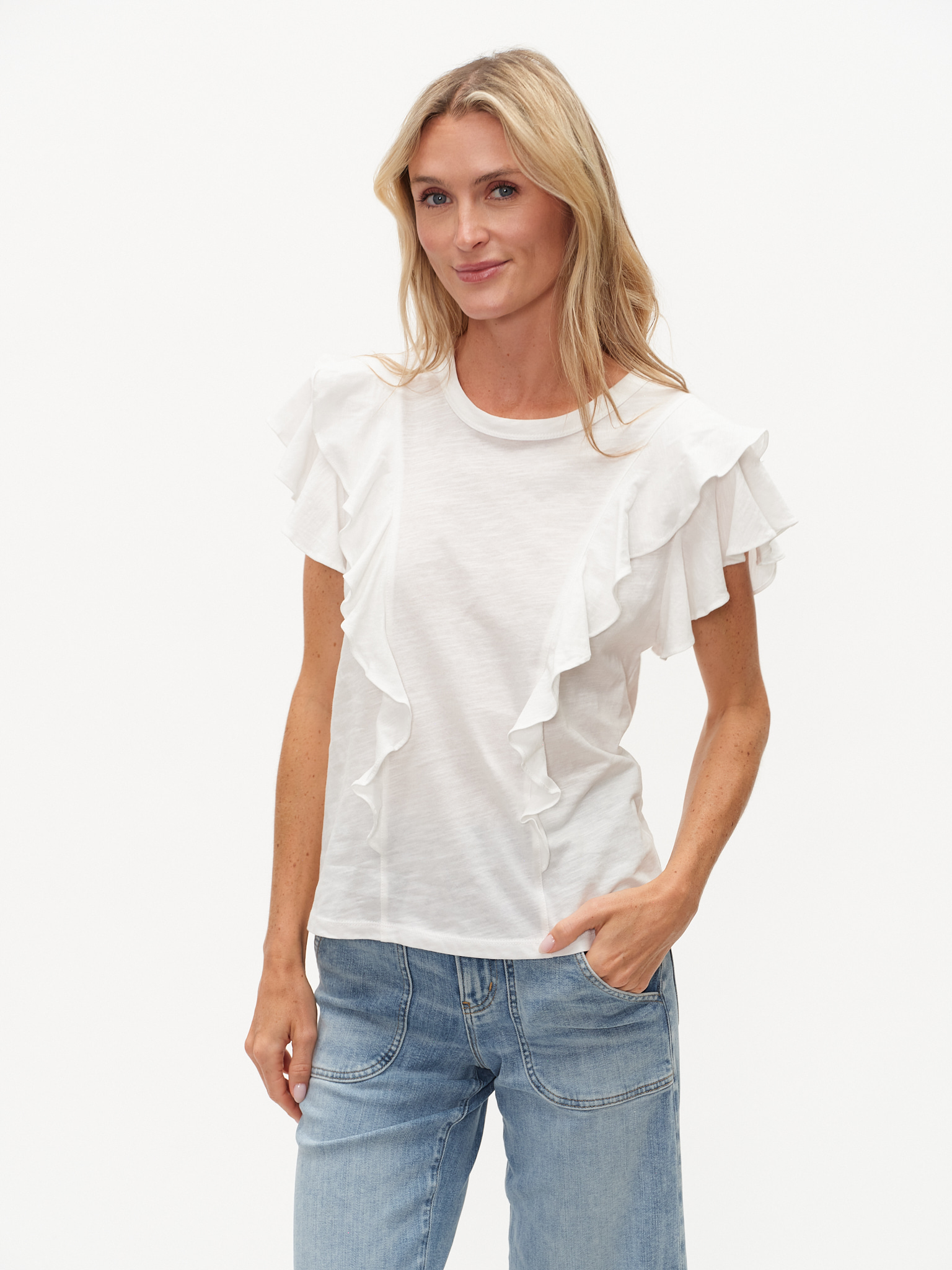 Tori Flutter Sleeve Top
