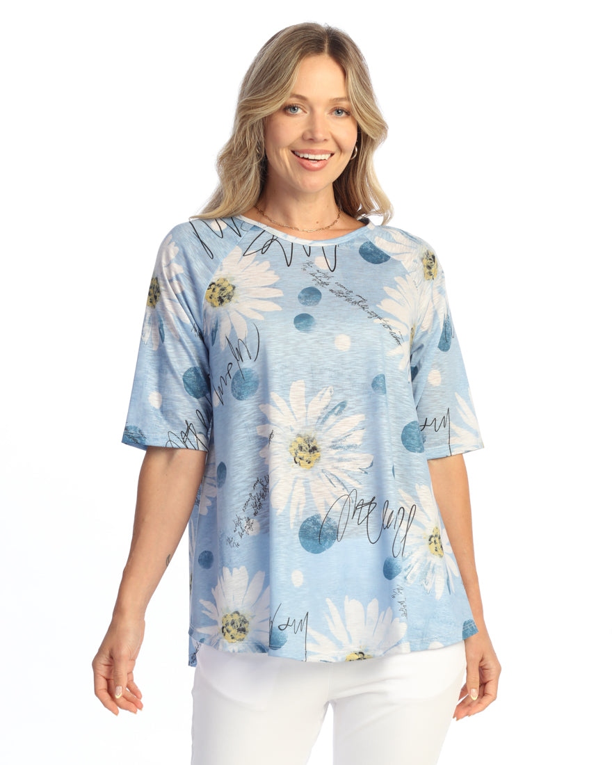 Claire Raglan 1/2 Sleeve A-Line Top