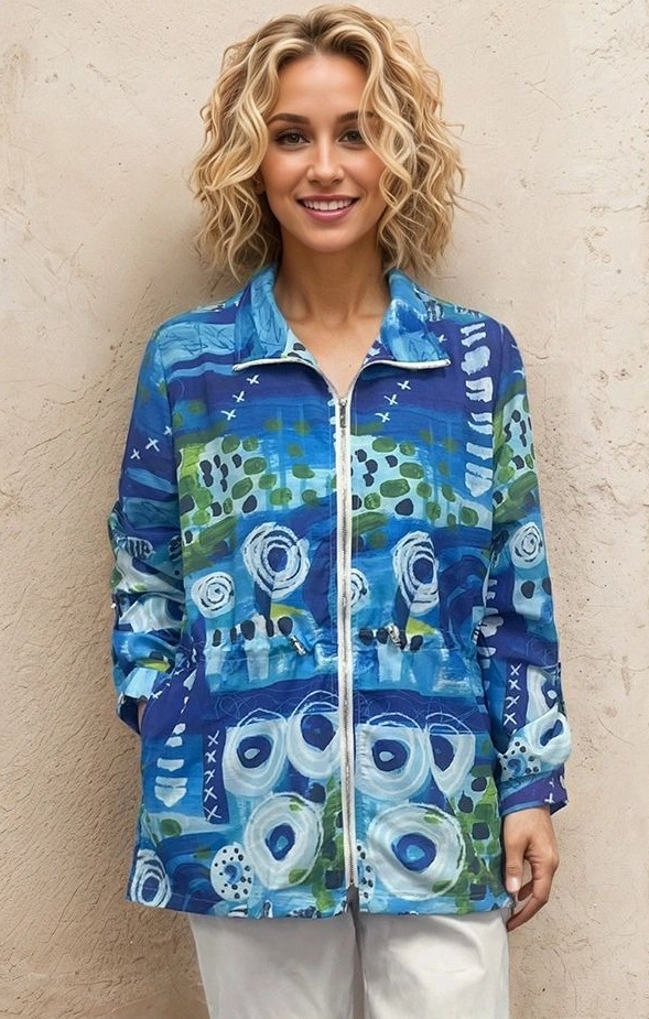 Collared Jacket with Zipper