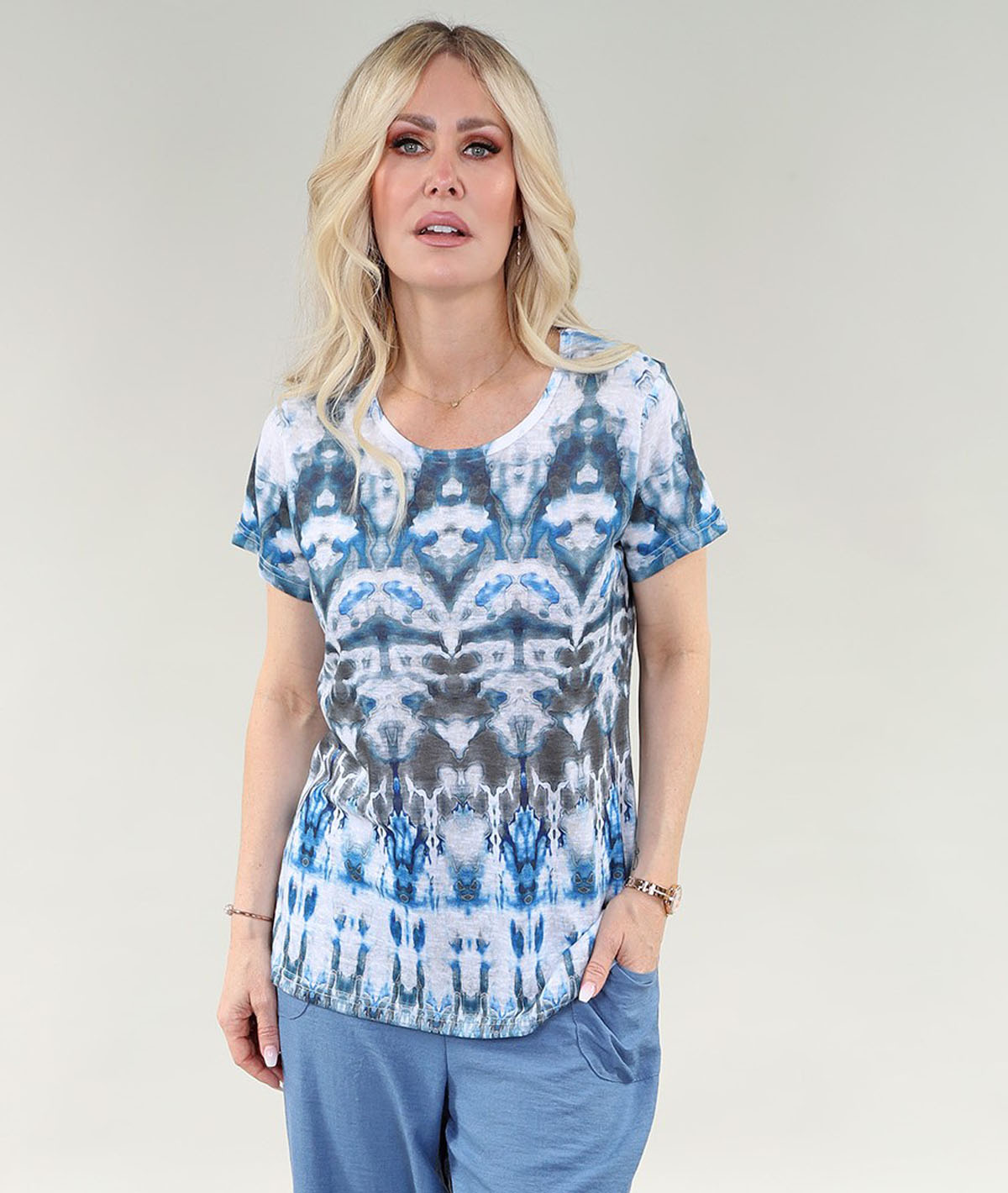 Denim Abstract Shirt