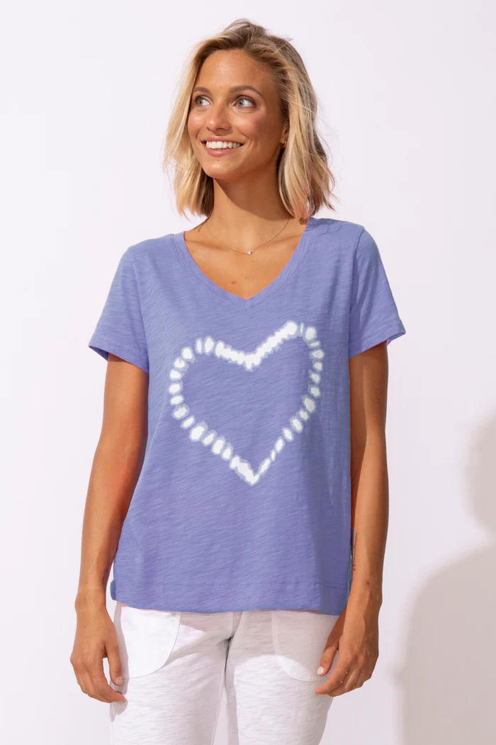 Destination Heart V Neck Tee