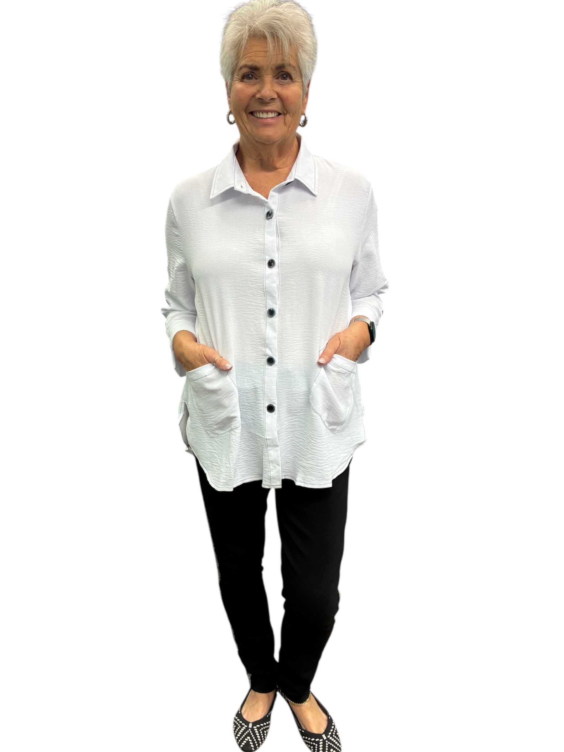 Long Sleeve Top w/Buttons