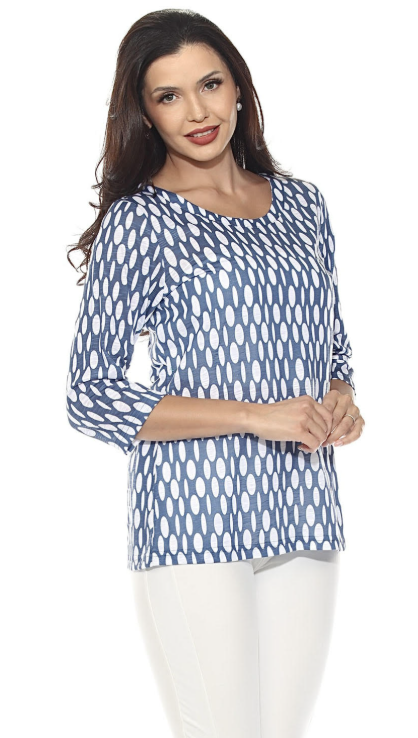 Round Neck 3/4 Sleeve Tee