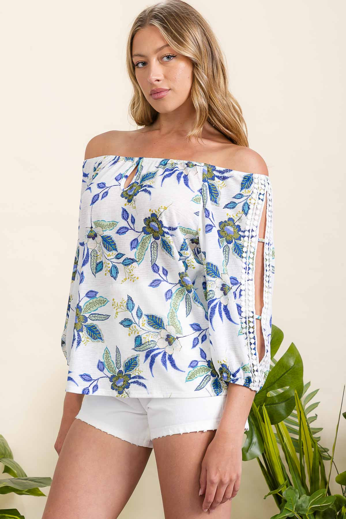 Floral Off the Shoulder Top