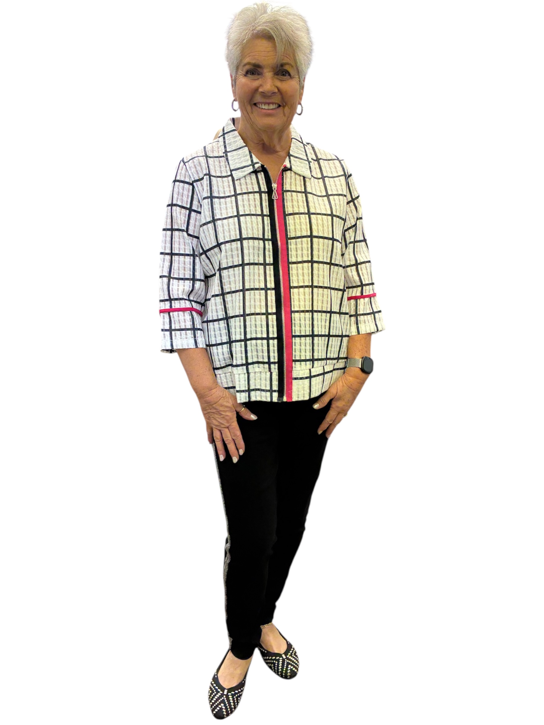 Collared Jacket with Buttons