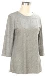 3/4 Sleeve Solid Novelty Top