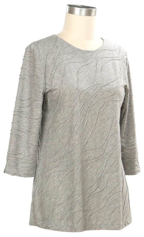 3/4 Sleeve Solid Novelty Top