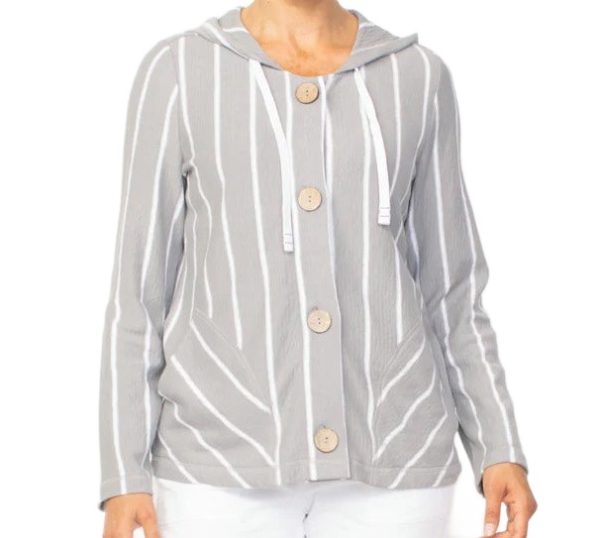 Button Front Hoodie