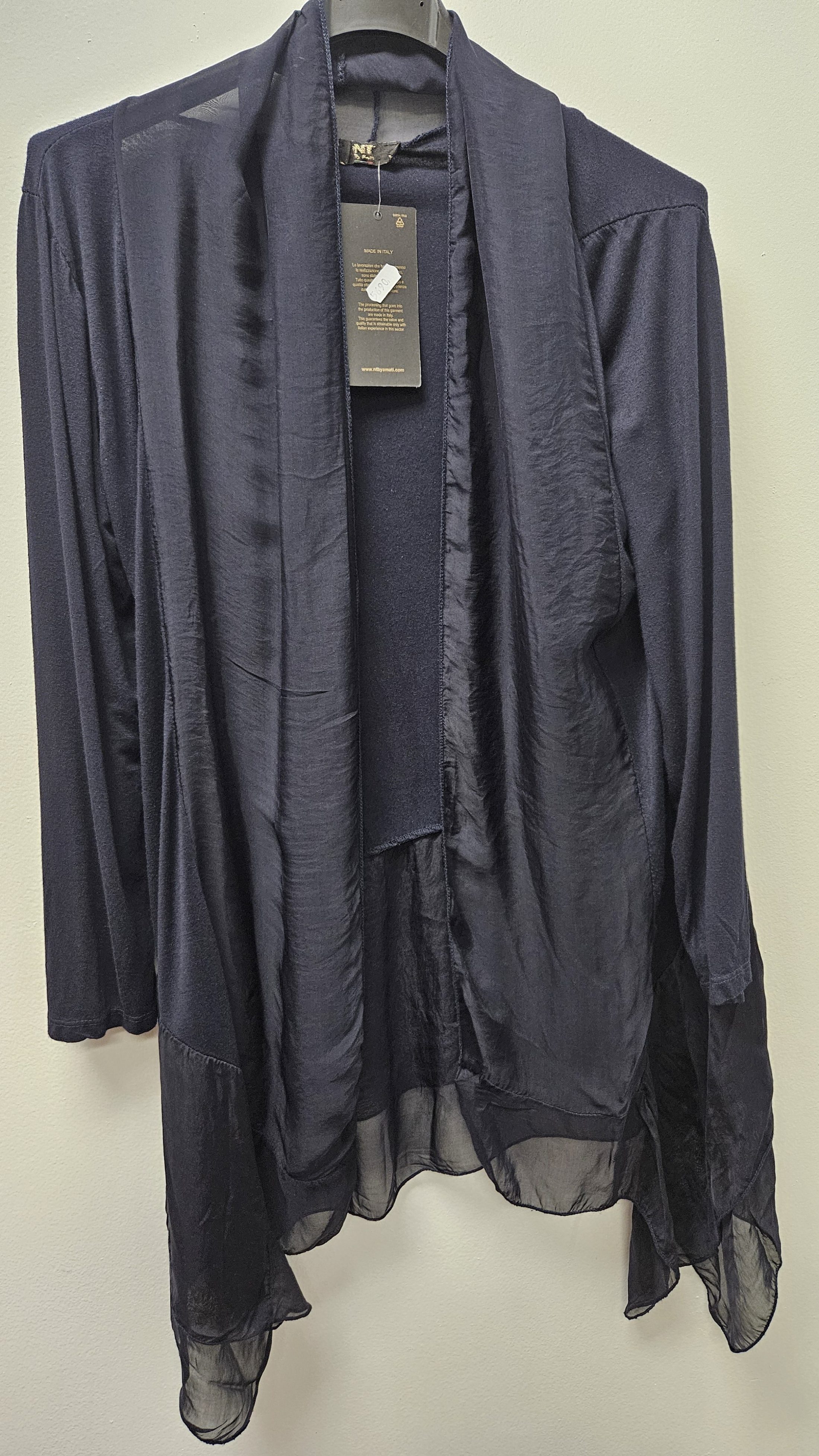 Long Silk Cardigan