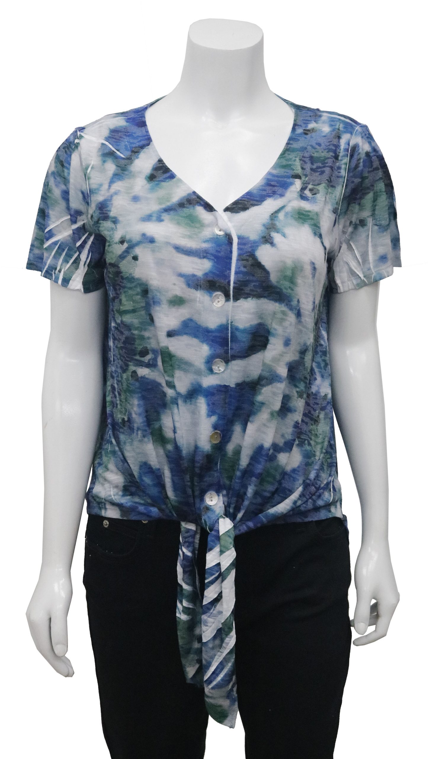 Burnout Front Tie Top