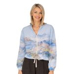 Printed Zip Up Jacket
