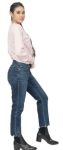 Ankle Pant with Stones and Scalloped Bottom