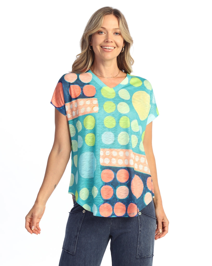 Momo V-Neck Dolman Sleeve Top
