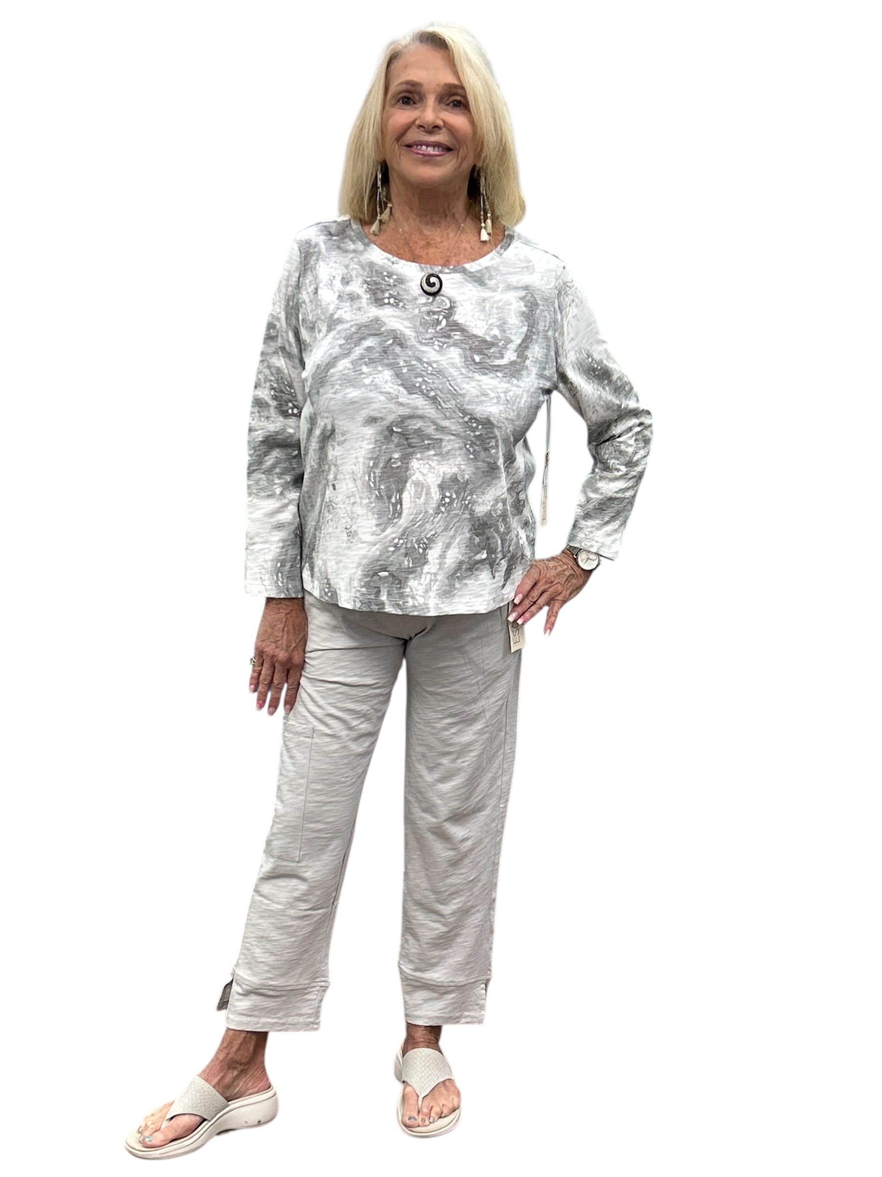 Cotton Slub Edgewater Flood Pant