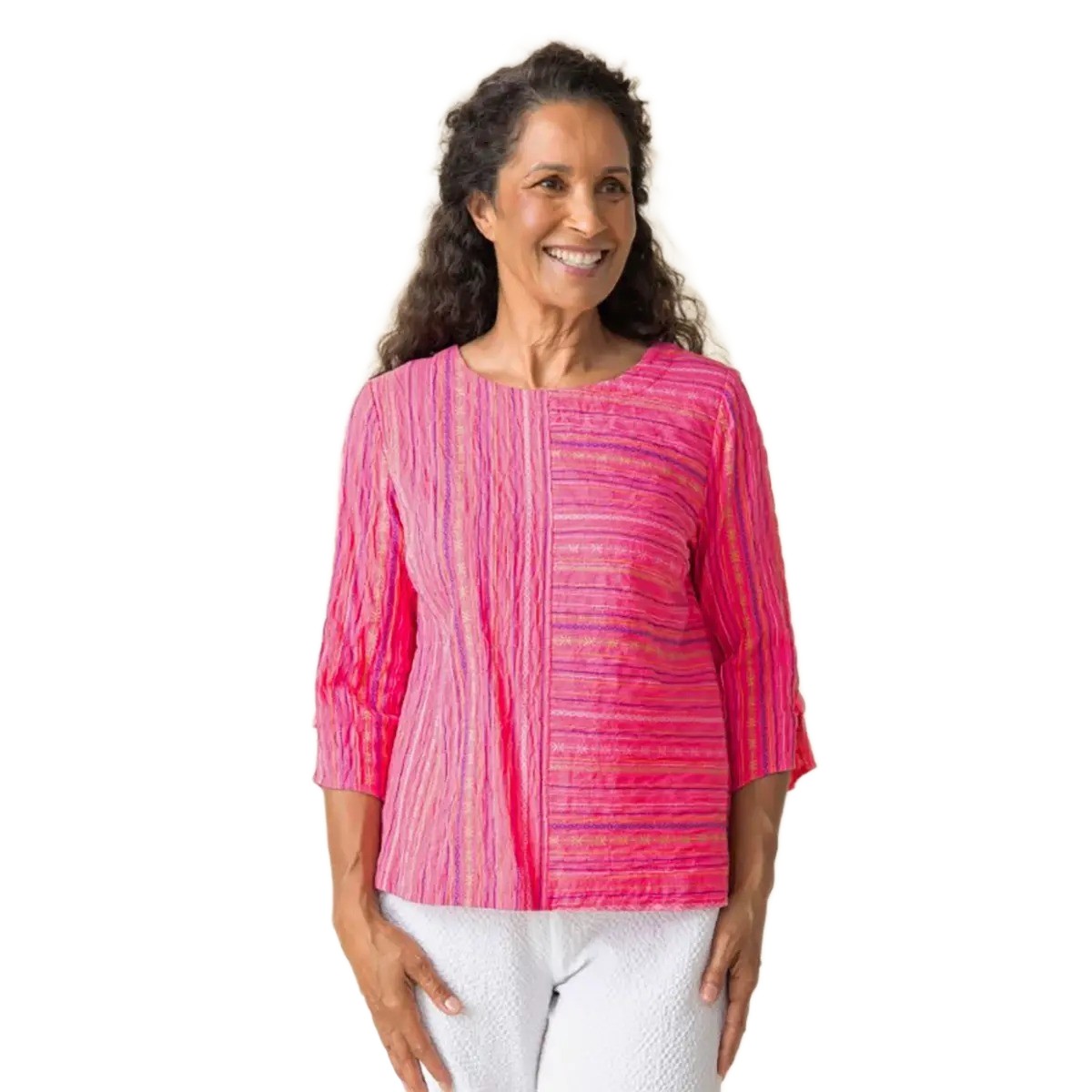 Baja Weave Button Back Pullover