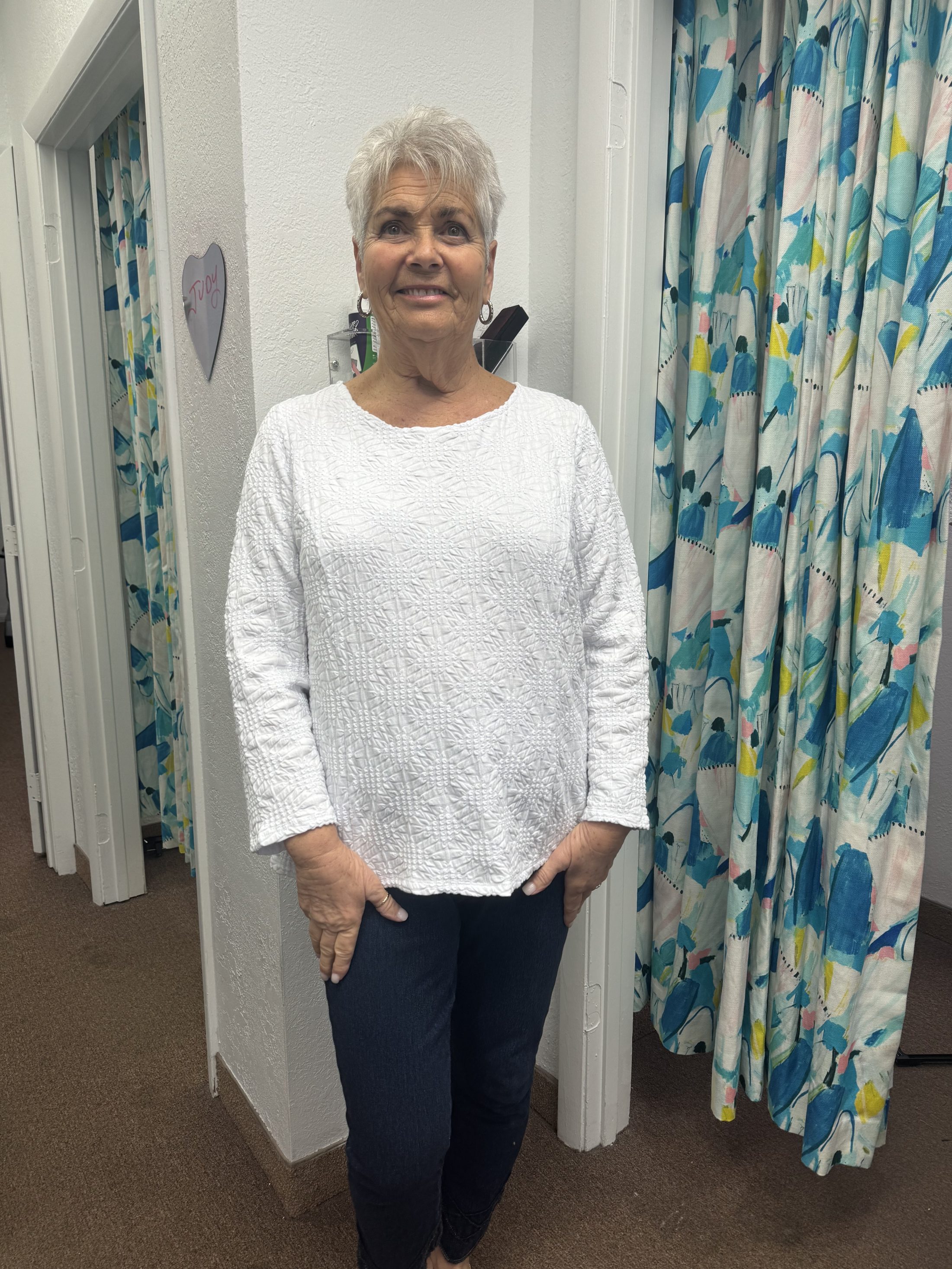 Sunburst Knit Boatneck Tee