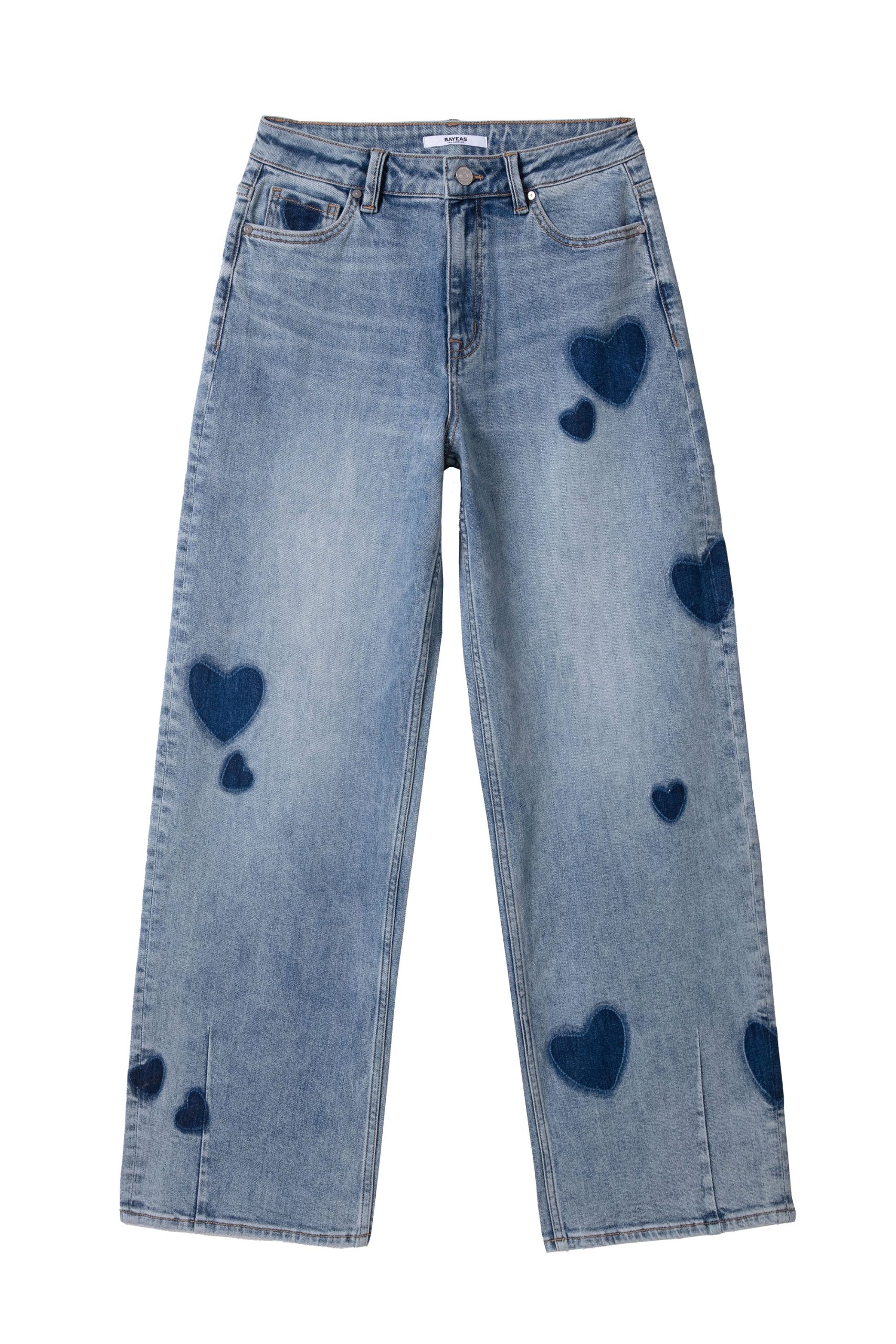 High Rise Barrel Heart Jean