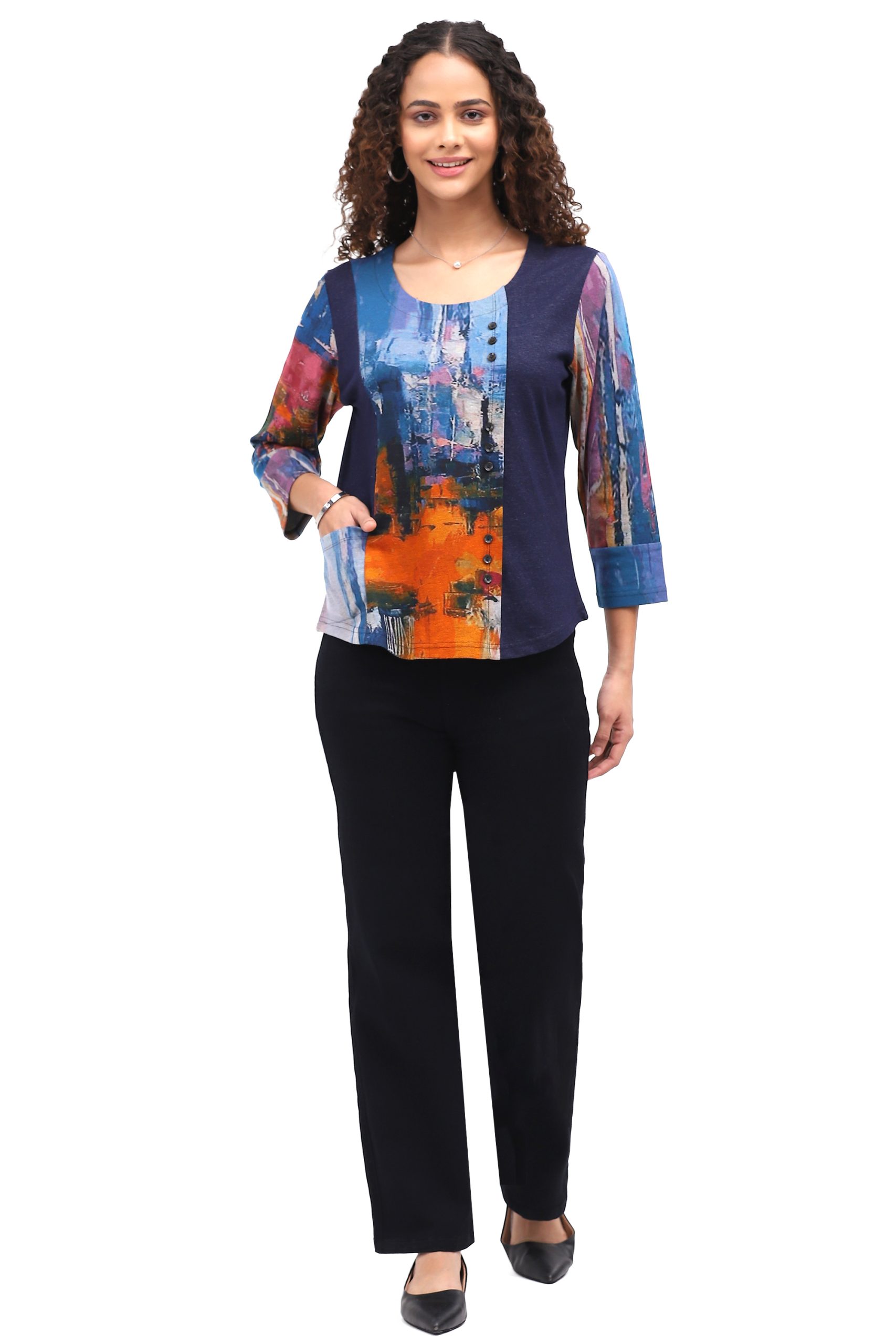 Mavis Button Top