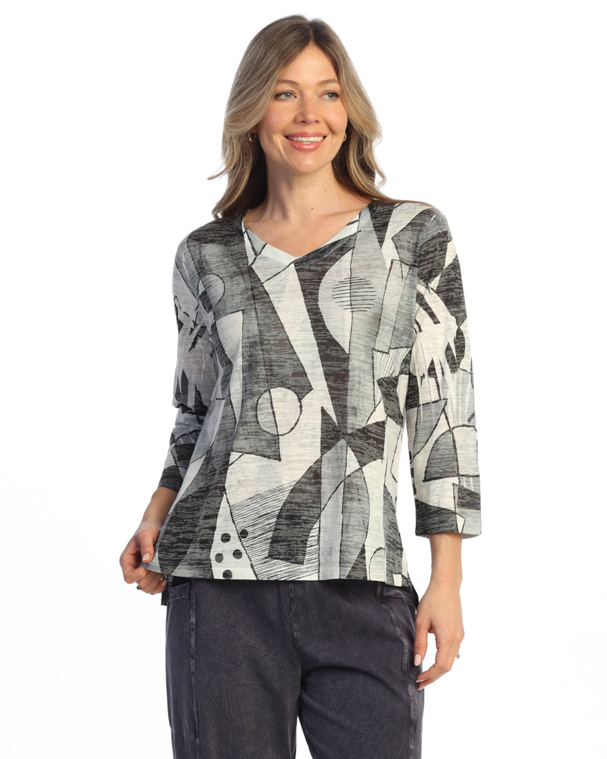 Noir Burnout Tunic