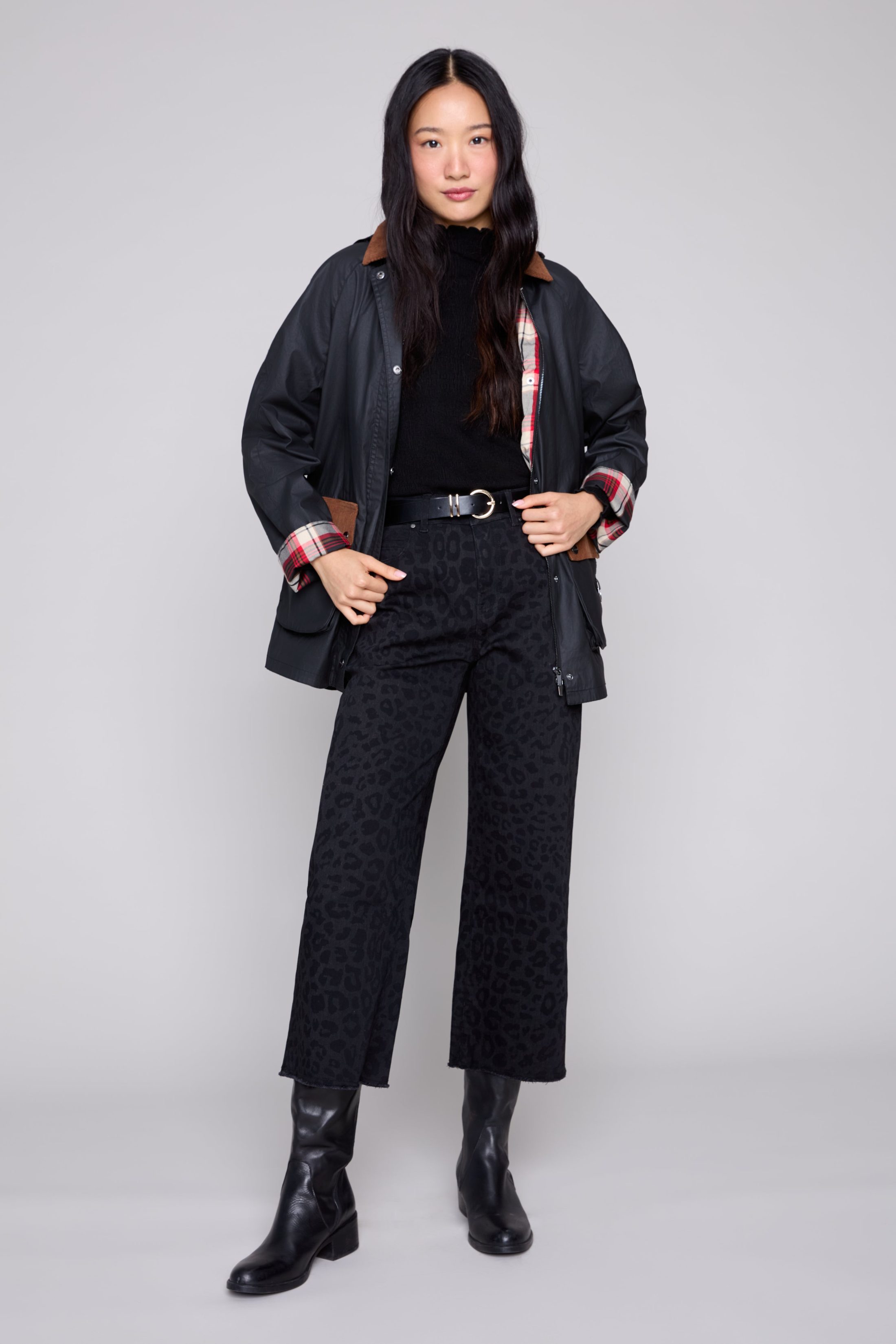 Leopard Denim Pant
