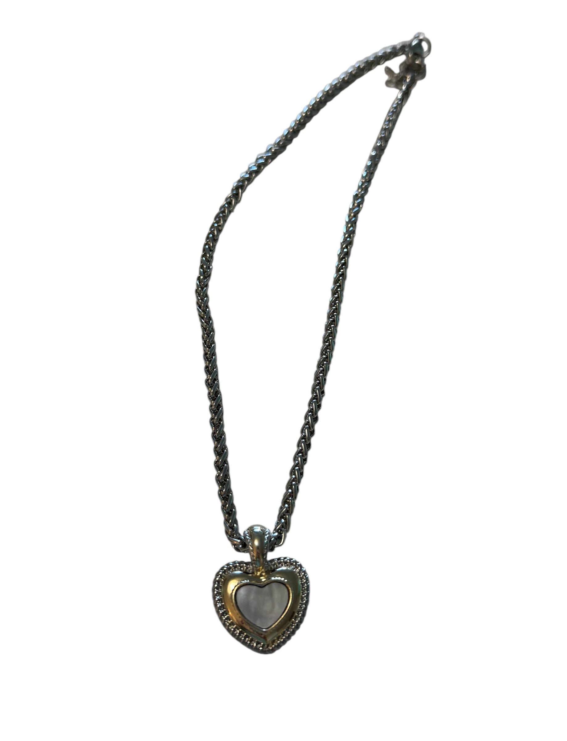 Large Heart Rope Necklace