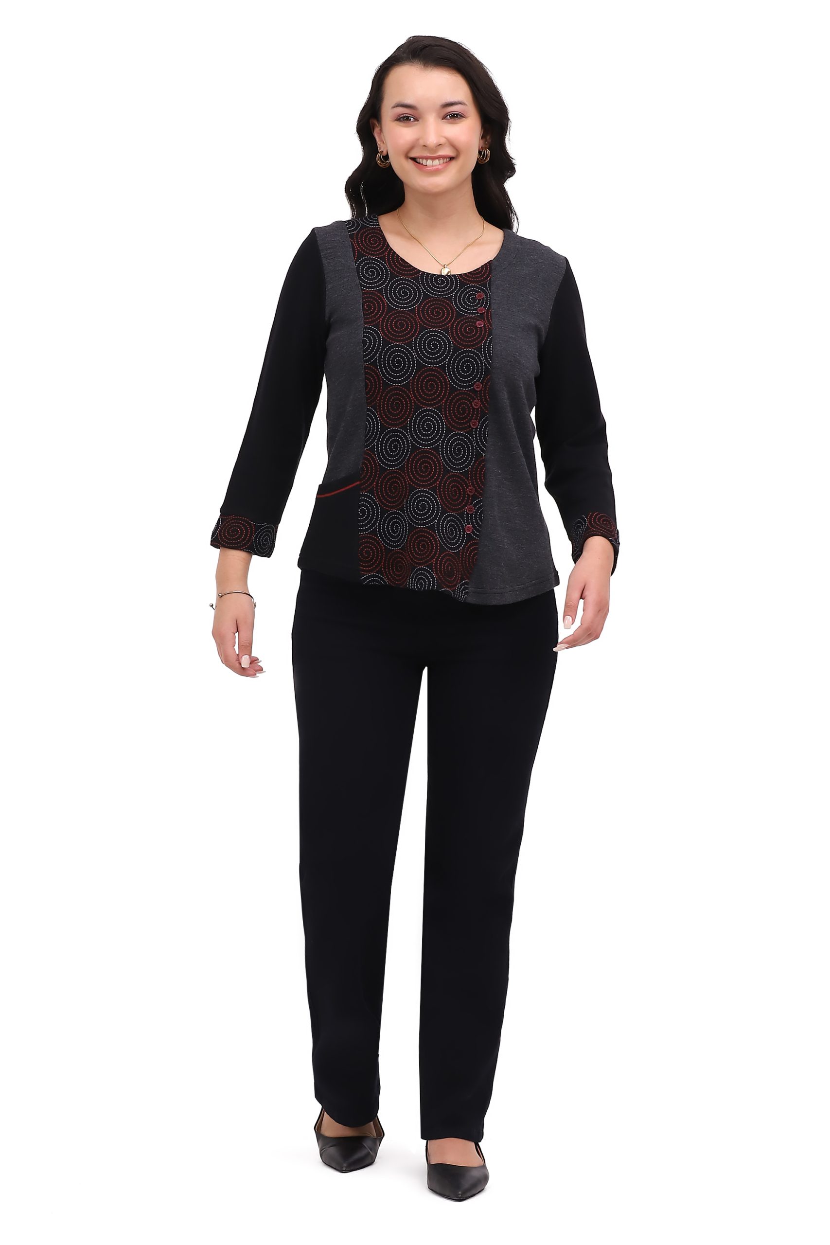 Lindy Button Top