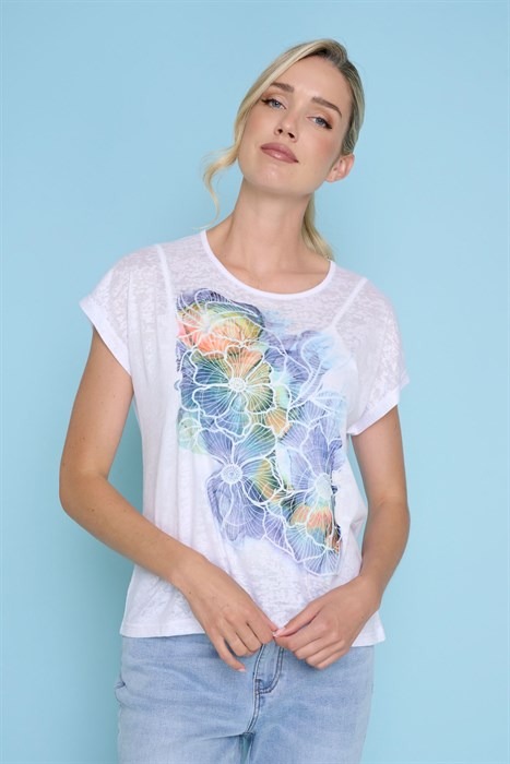 Printed Floral Top