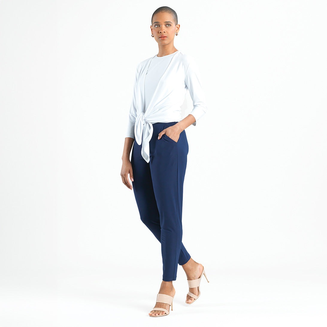 Modern Soft Knit Option Tie Front Cardigan