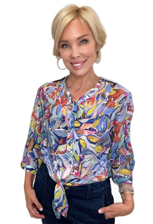 Brightside Tie Top