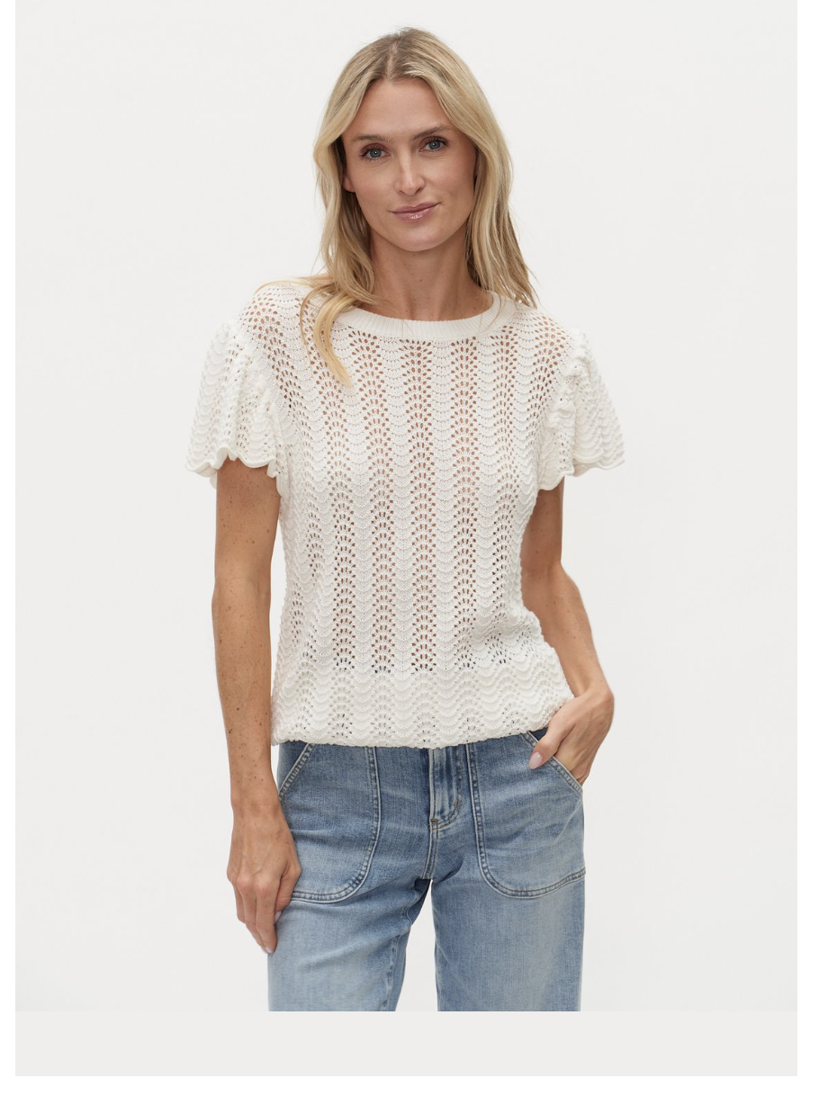 Pink and Blue Short Sleeve Sweater