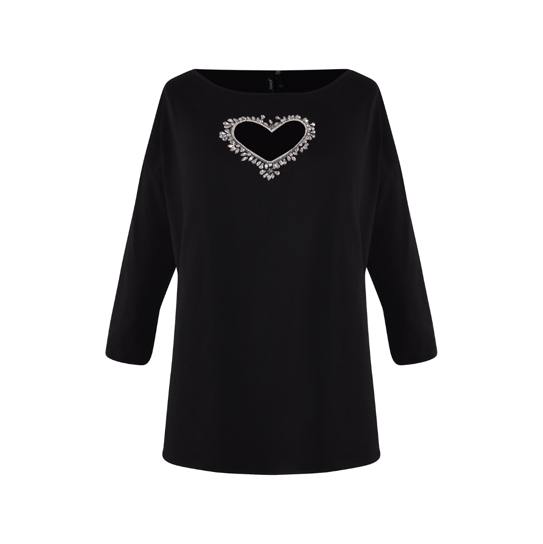 Jeweled Heart Top